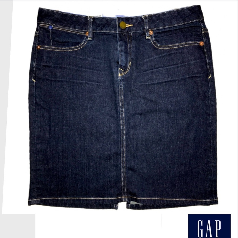 GAP 1969 collection denim straight skirt size 8